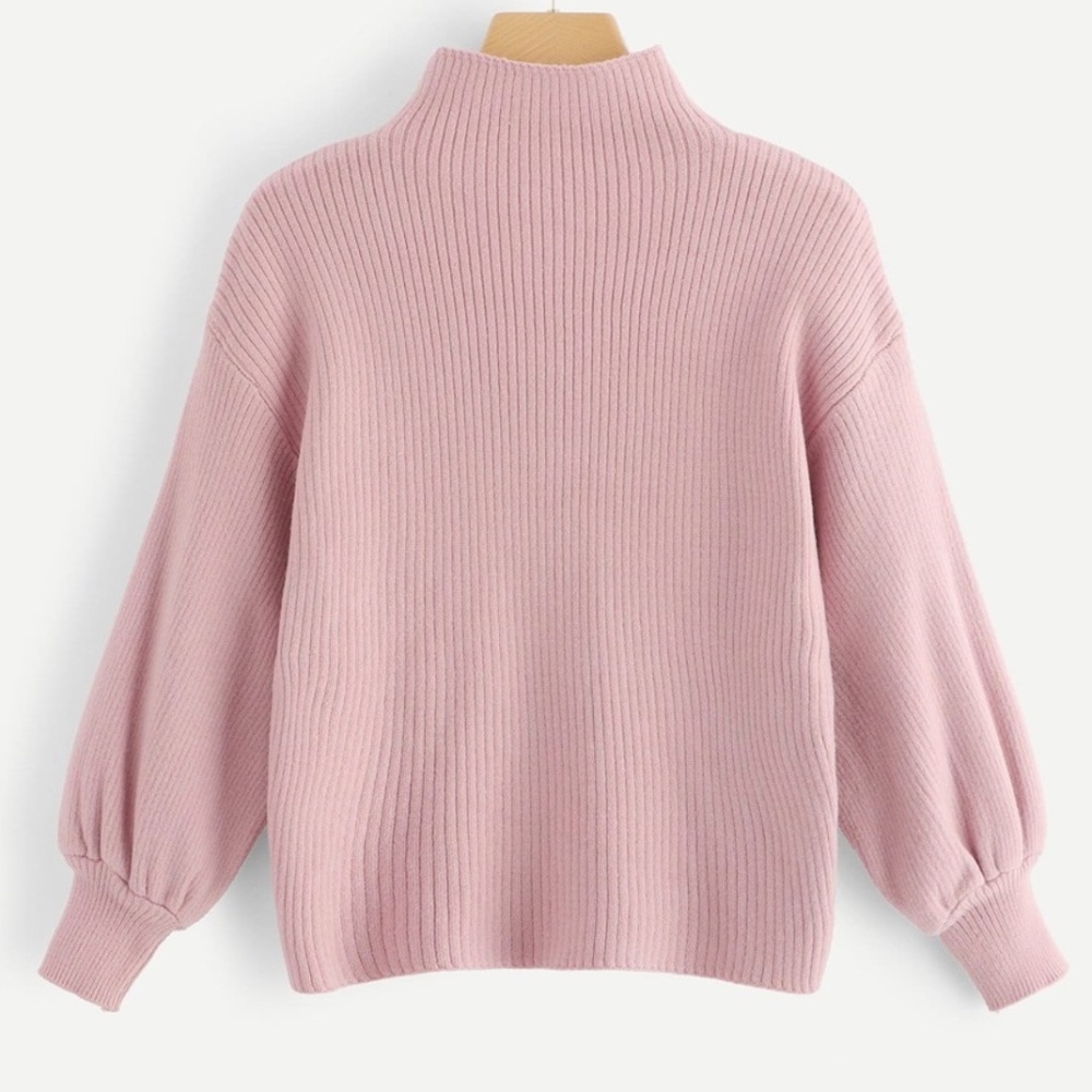 Pearl Pink Ribbed Sweater - Picture 4 of 4